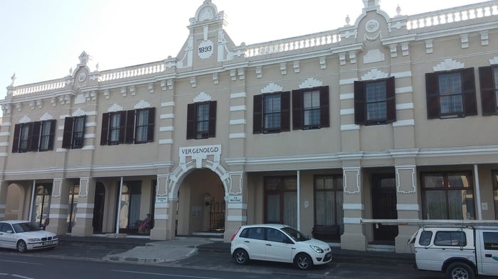 A heritage building on Paarl's Main Street, close to the streets where the Institute did its work.